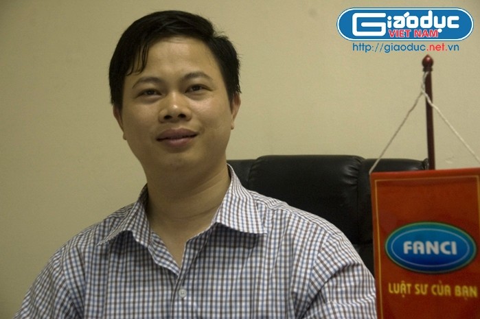 Luật sư Nguyễn Văn Tú - Giám đốc Công ty Luật Fanci, Phó chủ nhiệm Đoàn luật sư Bắc Giang (Ảnh Viết Cường)